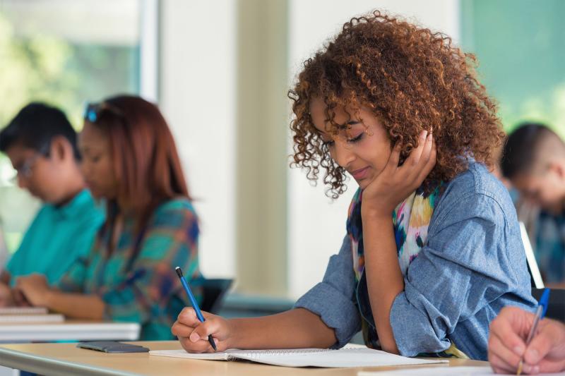 female high school student